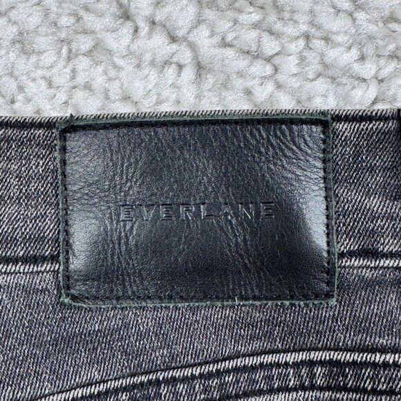 Everlane High Rise Skinny Ankle Jean Washed Out Black - Picture 7 of 12